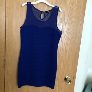 Forever 21 Mesh Yoke Bodycon Dress